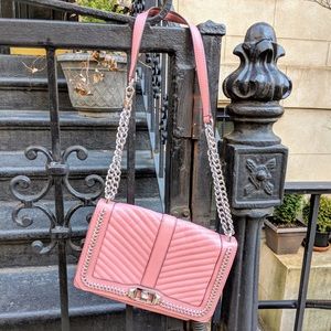 Rebecca Minkoff Pink Chevron Love Crossbody